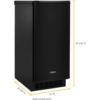 Whirlpool WUI75X15HB 15 Inch Freestanding and Built-In Ice Maker — thumbnail 5